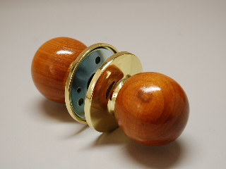 Drücker Garnitur Teak