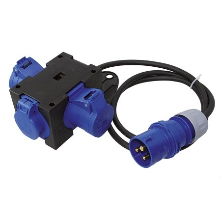 CEE - Stecker - CEE - Adapter - Kombiverteiler MIXO